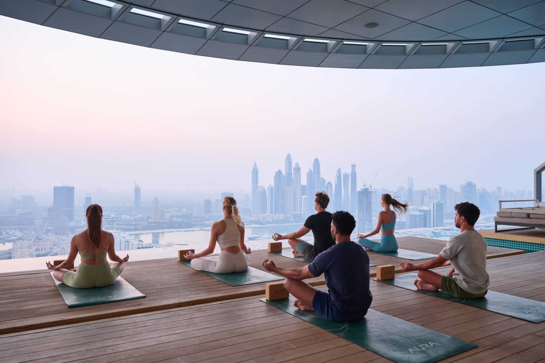 Yoga and mindfulness session in the UAE