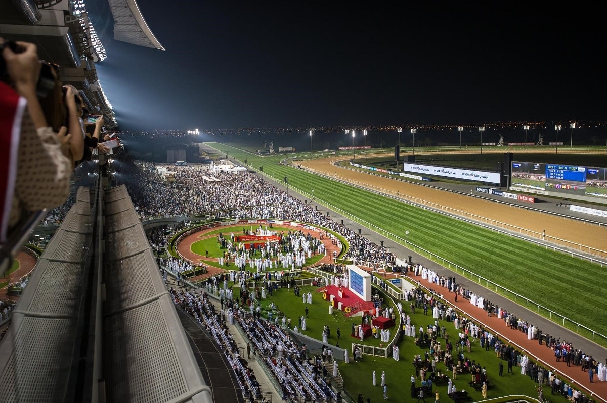 Dubai World Cup horse racing at Meydan Racecourse